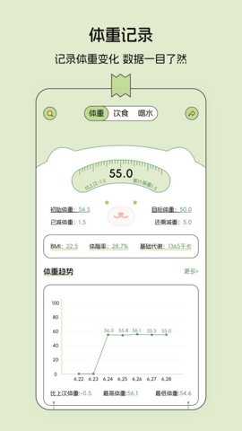 减肥打卡记录便签