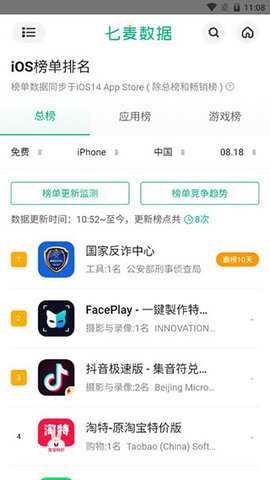七麦数据下载