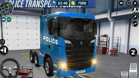 警察货运飞机卡车运输